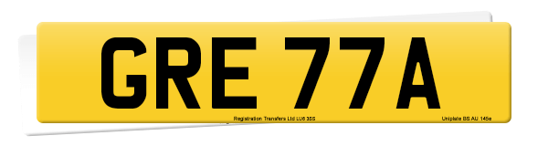 Registration number GRE 77A